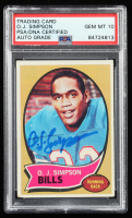 O. J. Simpson Signed 1970 Topps #90 RC (PSA | Autograph Graded 10) at PristineAuction.com