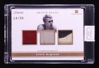 Steve McQueen 2025 Keepsake Edition Authentic Triple Relic #164 #14/50 at PristineAuction.com