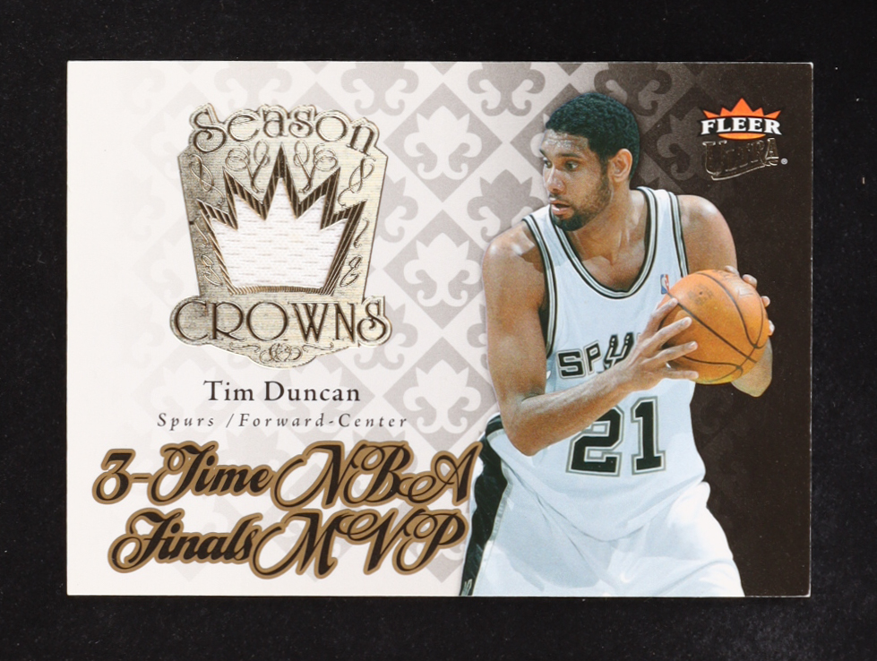 Tim Duncan 2007-08 NBA Fleer Ultra Season Crowns Memorabilia #SC-1 at PristineAuction.com Tim Duncan 2007-08 NBA Fleer Ultra Season Crowns Memorabilia #SC-1 at PristineAuction.com