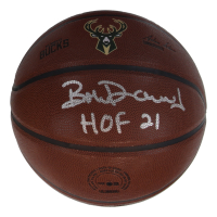 Bob Dandridge Signed Bucks Logo NBA Basketball Inscribed "HOF 21" (Schwartz) at PristineAuction.com