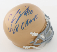 Chris Zorich Signed Notre Dame Fighting Irish Mini Helmet Inscribed "'88 Champs" (JSA) at PristineAuction.com