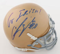 Chris Zorich Signed Notre Dame Fighting Irish Mini Helmet Inscribed "'Go Irish!" (JSA) at PristineAuction.com