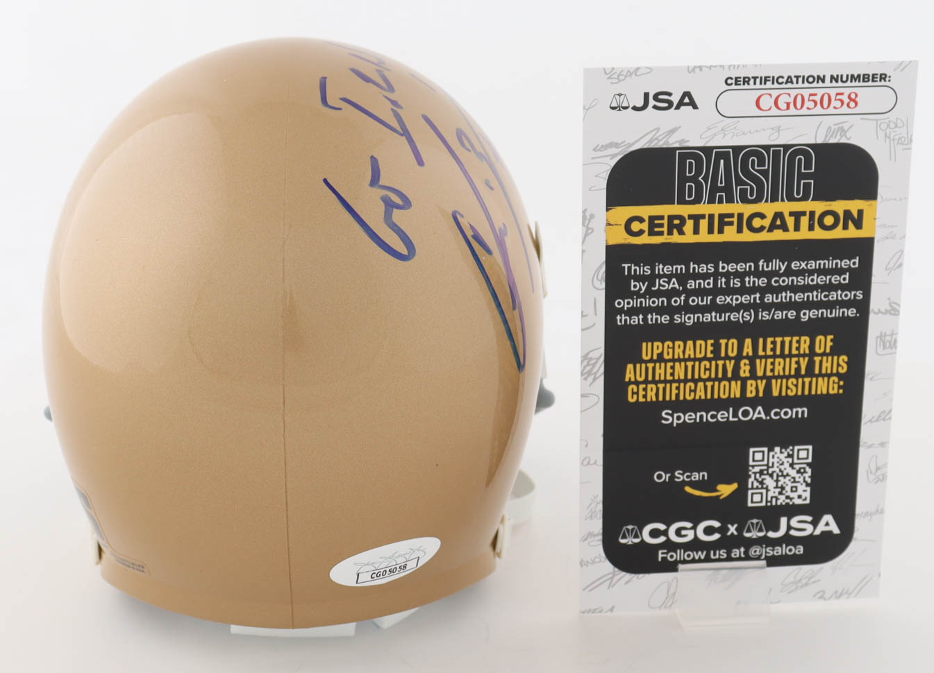 Chris Zorich Signed Notre Dame Fighting Irish Mini Helmet Inscribed "'Go Irish!" (JSA) at PristineAuction.com Chris Zorich Signed Notre Dame Fighting Irish Mini Helmet Inscribed "'Go Irish!" (JSA) at PristineAuction.com
