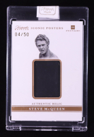 Steve McQueen 2025 Keepsake Edition Iconic Posters Authentic Relic #84 #04/50 at PristineAuction.com