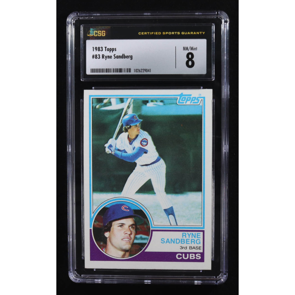 Ryne Sandberg 1983 Topps #83 RC (CSG 8) at PristineAuction.com