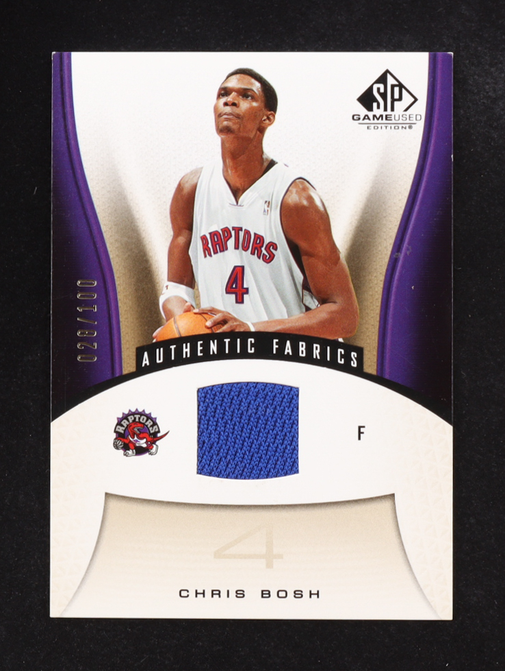 Chris Bosh 2006-07 SP Authentic Fabrics Game Used Jersey #191 #028/100 at PristineAuction.com Chris Bosh 2006-07 SP Authentic Fabrics Game Used Jersey #191 #028/100 at PristineAuction.com