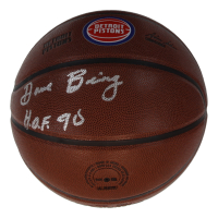 Dave Bing Signed Pistons Logo Basketball Inscribed "H.O.F. 90" (Schwartz) at PristineAuction.com