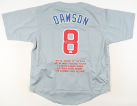 Andre Dawson Signed Career Highlight Stat Jersey (JSA) at PristineAuction.com