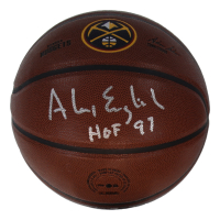 Alex English Signed Nuggets Logo NBA Basketball Inscribed "HOF 97" (Schwartz) at PristineAuction.com