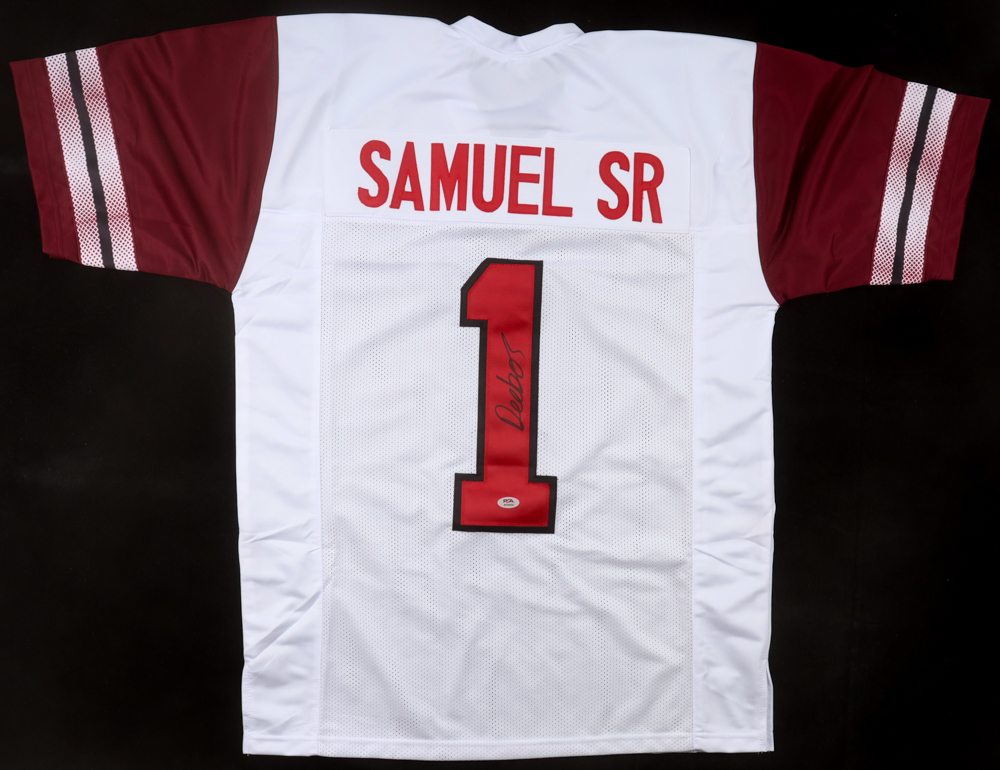 Deebo Samuel Signed Jersey (PSA) at PristineAuction.com Deebo Samuel Signed Jersey (PSA) at PristineAuction.com