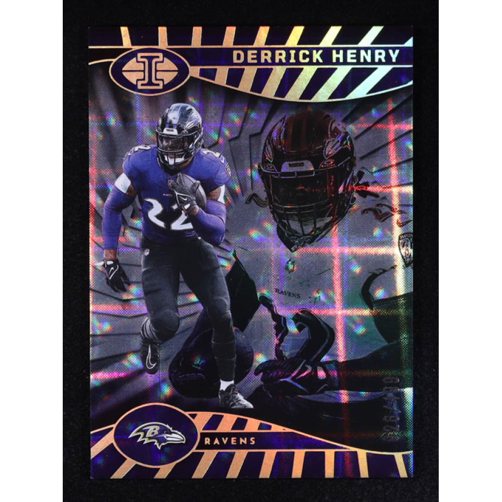 Derrick Henry 2024 Panini Illusions Trophy Collection Mirrored #8 #026/499 at PristineAuction.com Derrick Henry 2024 Panini Illusions Trophy Collection Mirrored #8 #026/499 at PristineAuction.com