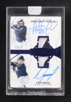 Fernando Tatis Jr. / Luis Urias 2019 Panini Flawless Two Player Dual Rookie Patch Autographs Sapphire #3 RC #15/15 at PristineAuction.com