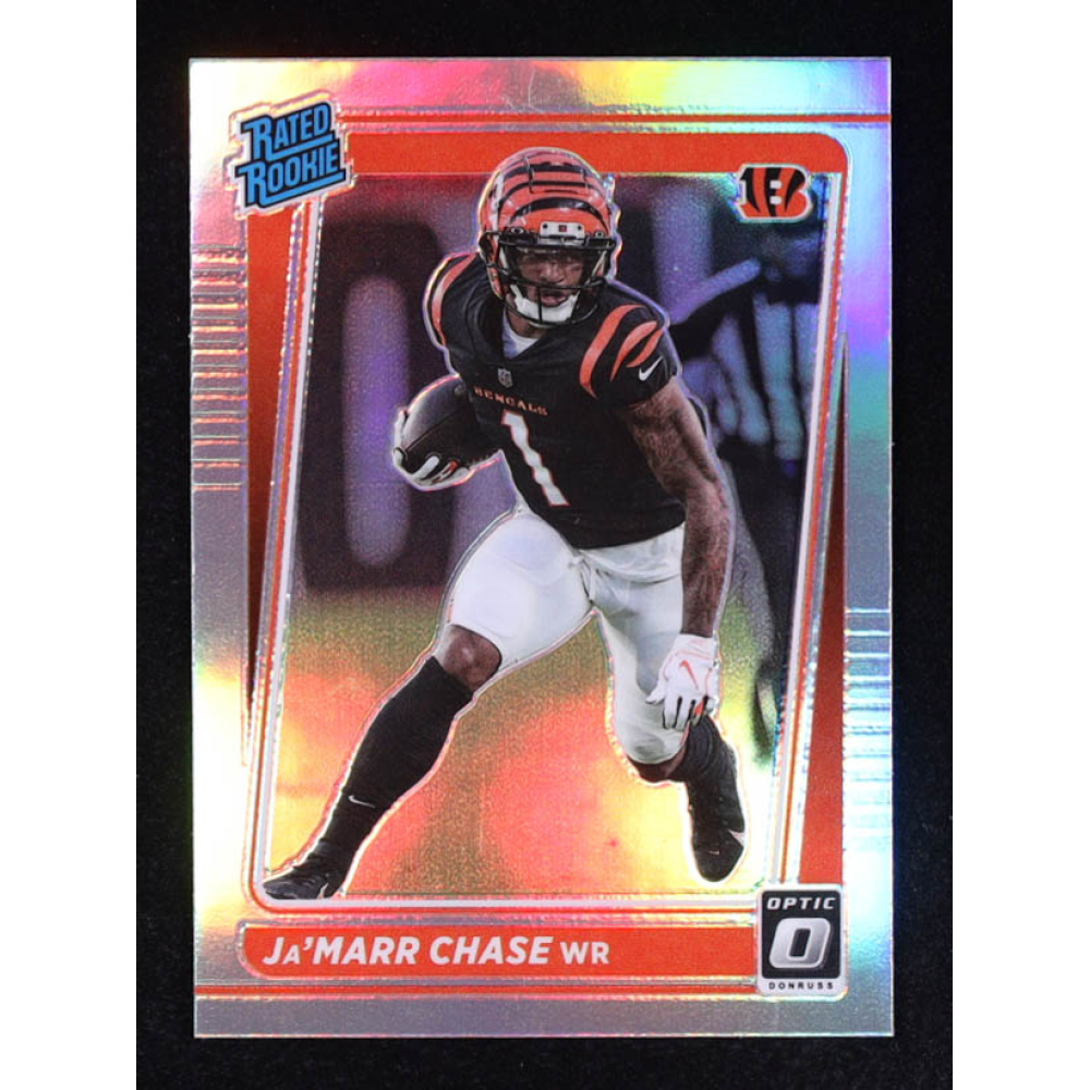 Ja'Marr Chase 2021 Donruss Optic Rated Rookie Holo #207 RC at PristineAuction.com