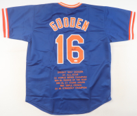 Dwight "Doc" Gooden Signed Career Highlight Stat Jersey (JSA) at PristineAuction.com