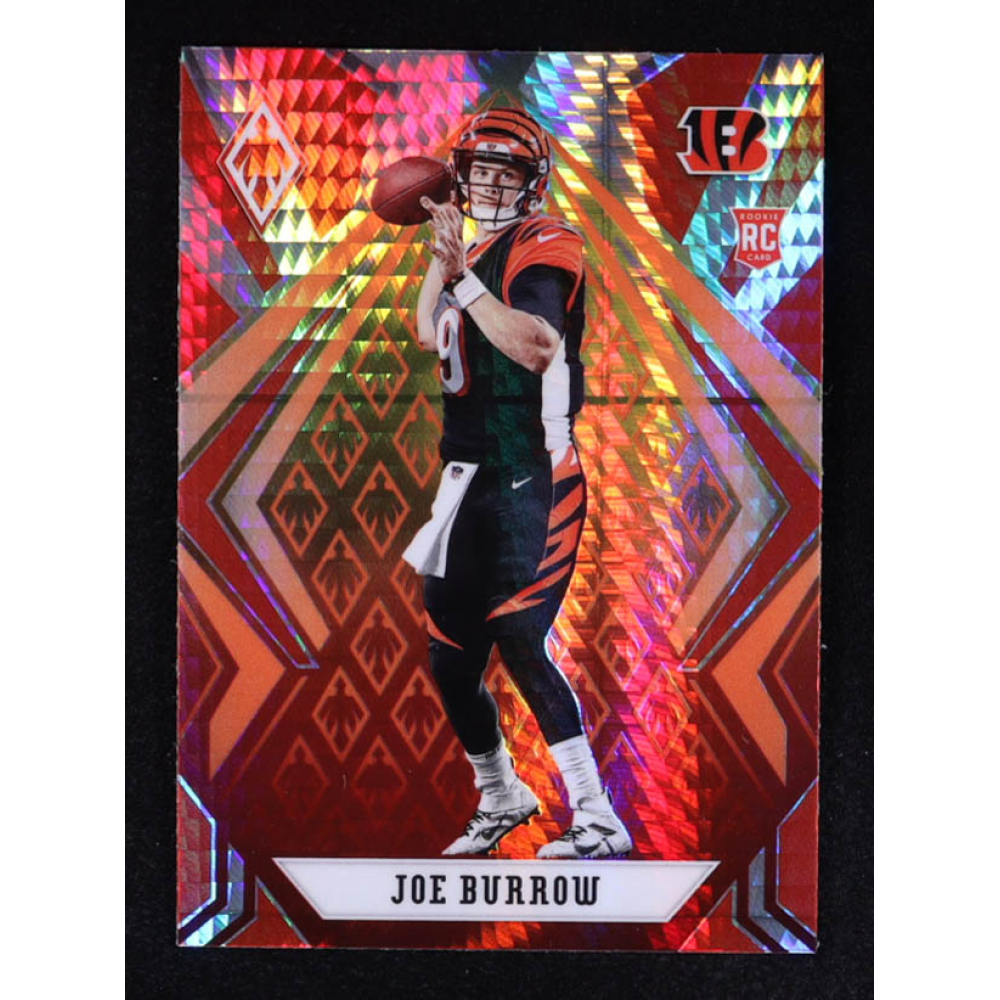 Joe Burrow 2020 Panini Phoenix Fire Burst #101 RC at PristineAuction.com