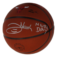 Joakim Noah Signed Bulls Logo Basketball Inscribed "14 NBA DPOY" (Schwartz) at PristineAuction.com