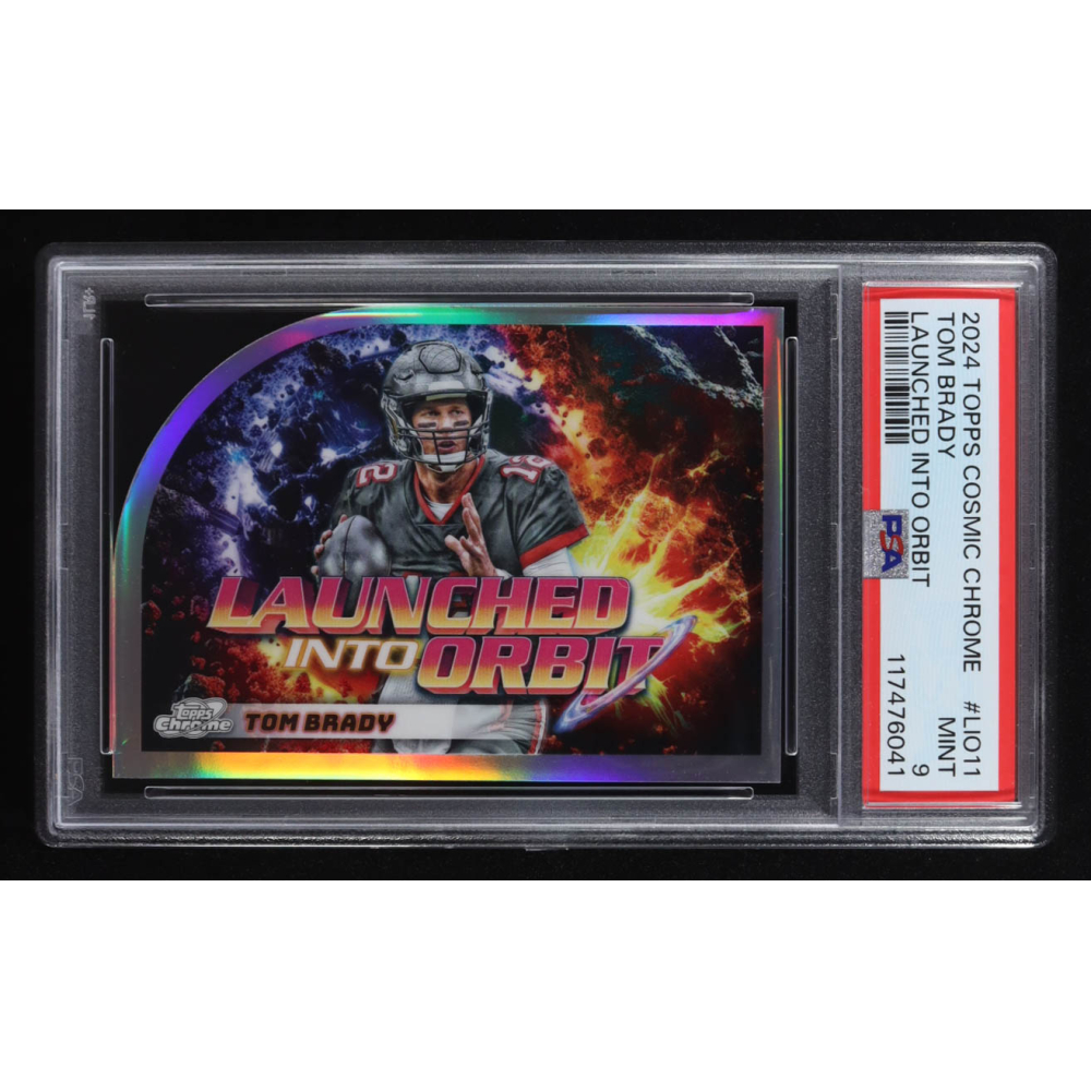 Tom Brady 2024 Topps Cosmic Chrome Launched Into Orbit #LIO11 (PSA 9) at PristineAuction.com