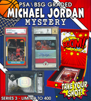 NEW PRISTINE EXCLUSIVE! All PSA/BGS Graded Michael Jordan BOOM BOX, Series 3 Mystery Box! Limited to only 400 packs! at PristineAuction.com