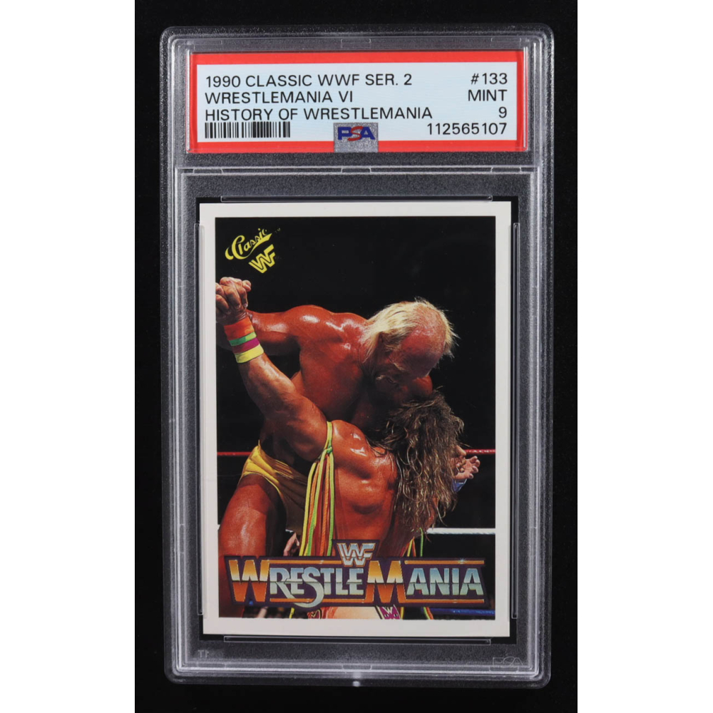 Hulk Hogan 1990 Classic WWF History of WrestleMania #133 Ultimate Warrior (PSA 9) at PristineAuction.com Hulk Hogan 1990 Classic WWF History of WrestleMania #133 Ultimate Warrior (PSA 9) at PristineAuction.com