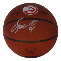 Dominique Wilkins Signed Hawks Logo Basketball (Schwartz) at PristineAuction.com