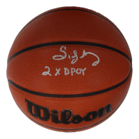 Sidney Moncrief Signed NBA Basketball Inscribed "2x DPOY" (Schwartz) at PristineAuction.com