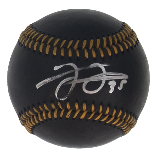 Frank Thomas Signed OML Black Leather Baseball (Schwartz) at PristineAuction.com Frank Thomas Signed OML Black Leather Baseball (Schwartz) at PristineAuction.com