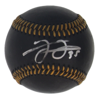 Frank Thomas Signed OML Black Leather Baseball (Schwartz) at PristineAuction.com