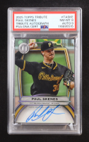Paul Skenes 2025 Topps Tribute Autographs #TASKE #070/199 (PSA 8 | Autograph Grade 9) at PristineAuction.com