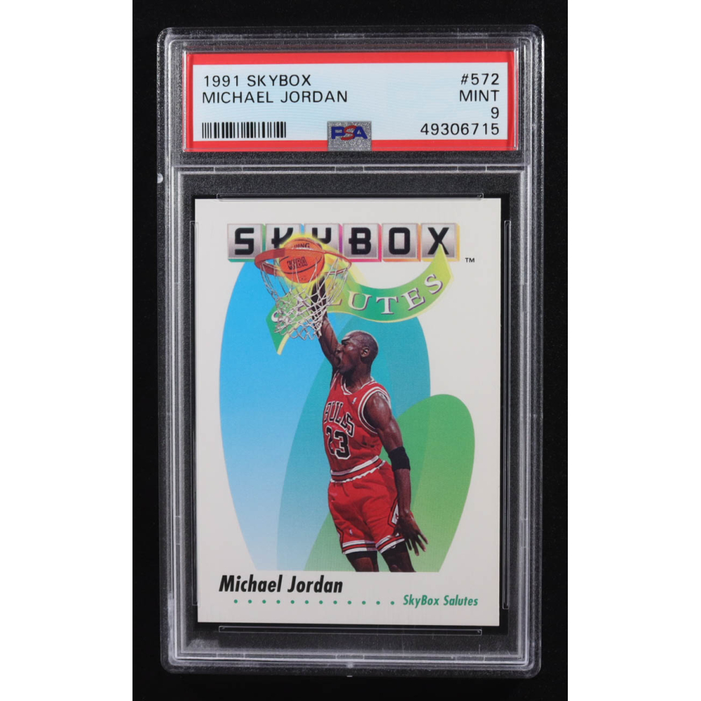 Michael Jordan 1991-92 SkyBox #572 SAL (PSA 9) at PristineAuction.com