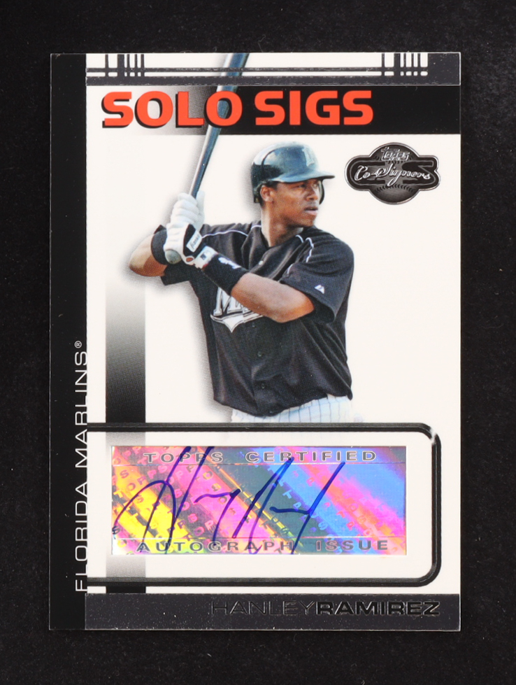Hanley Ramirez 2007 Topps Solo Sigs Autographs #SS-HR at PristineAuction.com Hanley Ramirez 2007 Topps Solo Sigs Autographs #SS-HR at PristineAuction.com