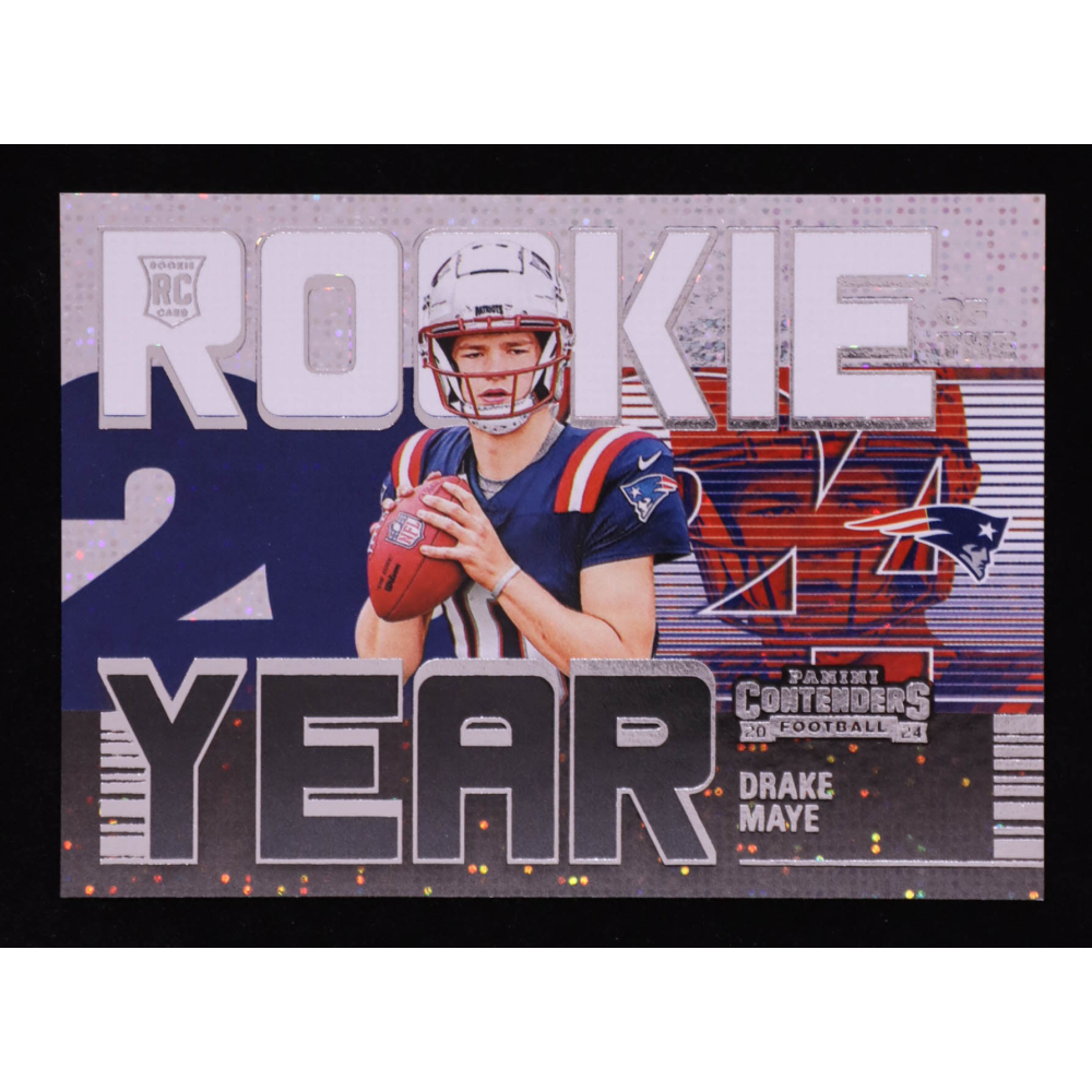Drake Maye 2024 Panini Contenders Rookie of the Year Contenders #3 RC at PristineAuction.com