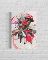 Elly De La Cruz Reds Custom 14x20 Canvas at PristineAuction.com