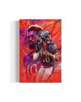 Caleb Williams Bears Custom 14x20 Canvas at PristineAuction.com