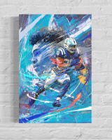 Jonathan Taylor Colts Custom 14x20 Canvas at PristineAuction.com