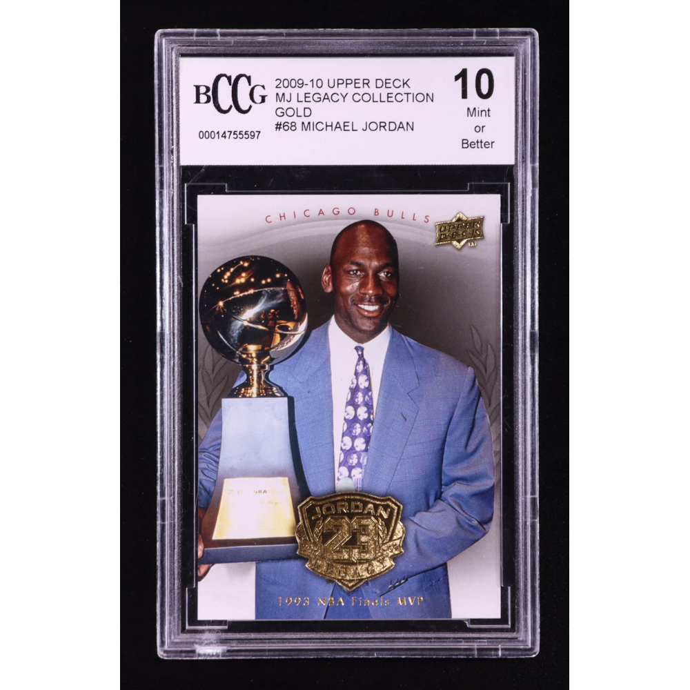 Michael Jordan 2009-10 Upper Deck Michael Jordan Legacy Collection Gold #68 (BCCG 10) at PristineAuction.com