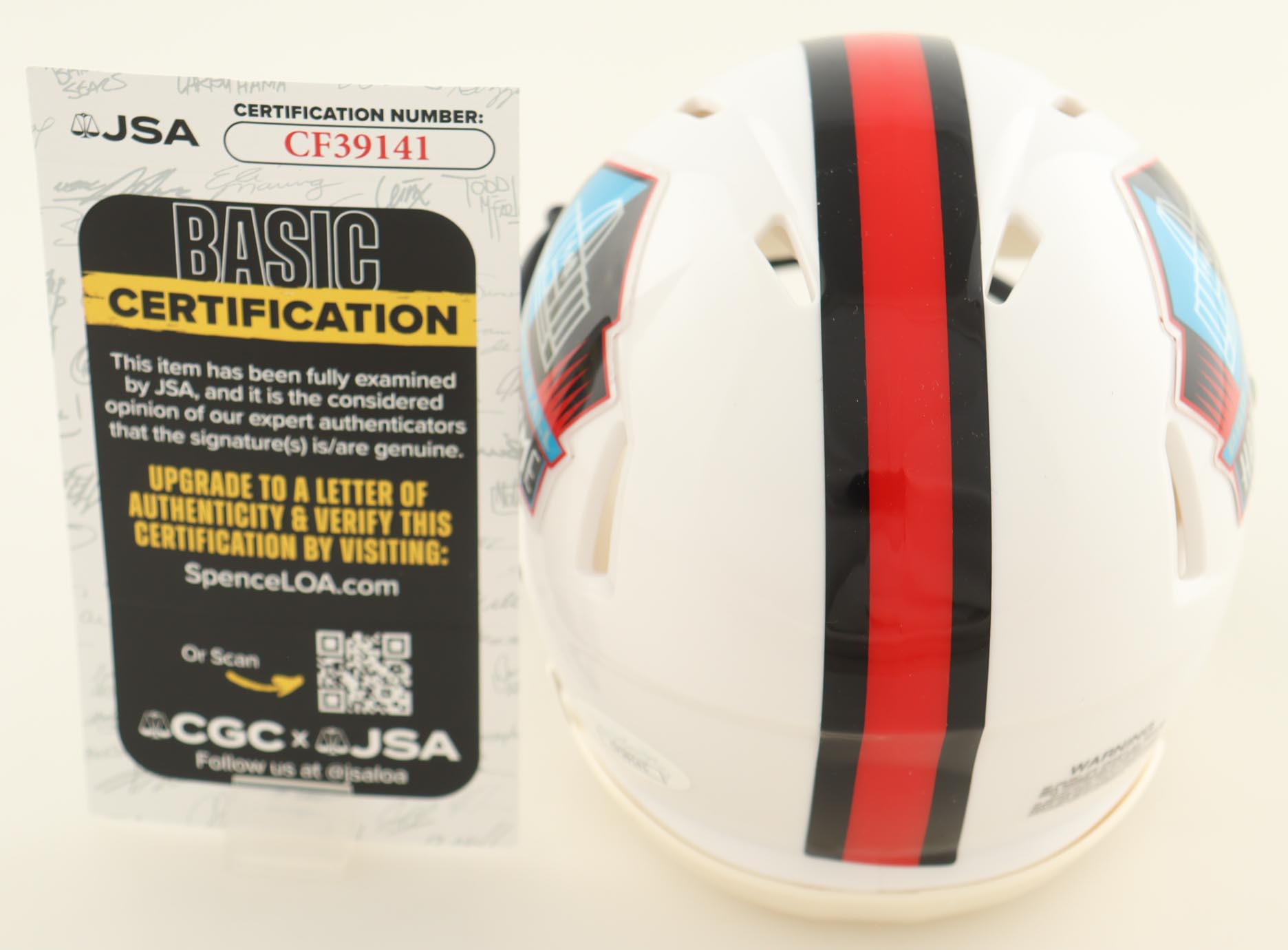 Devin Hester Signed Hall of Fame Logo Speed Mini Helmet (JSA) at PristineAuction.com Devin Hester Signed Hall of Fame Logo Speed Mini Helmet (JSA) at PristineAuction.com