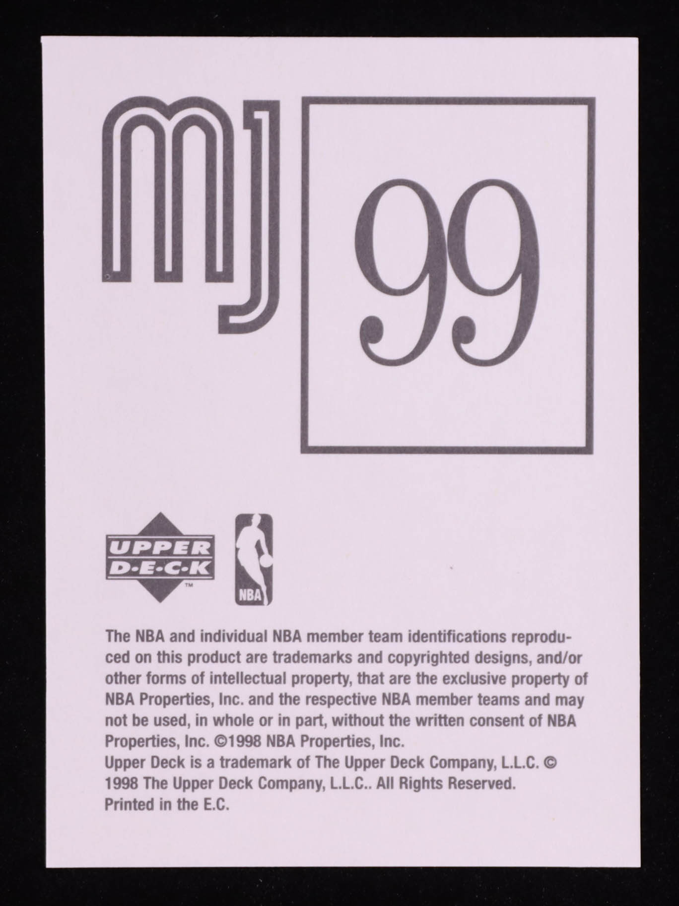Michael Jordan 1998 Upper Deck MJ Sticker Collection #99 at PristineAuction.com Michael Jordan 1998 Upper Deck MJ Sticker Collection #99 at PristineAuction.com