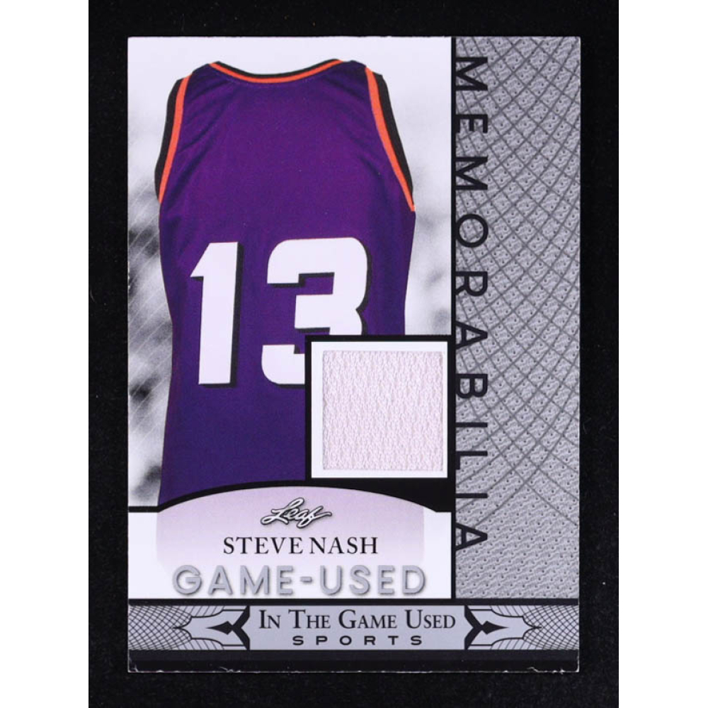 Steve Nash 2024 Leaf In The Game Used Sports Game-Used Memorabilia #GUM132 at PristineAuction.com