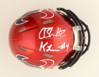 Kamari Lassiter & Calen Bullock Signed Texans Flash Alternate Speed Mini Helmet With Custom Visor (Beckett) at PristineAuction.com