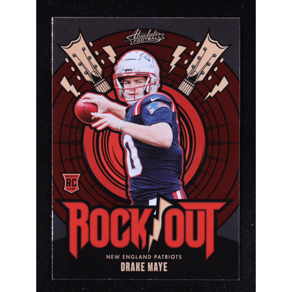Drake Maye 2024 Absolute Rock Out #17 RC at PristineAuction.com