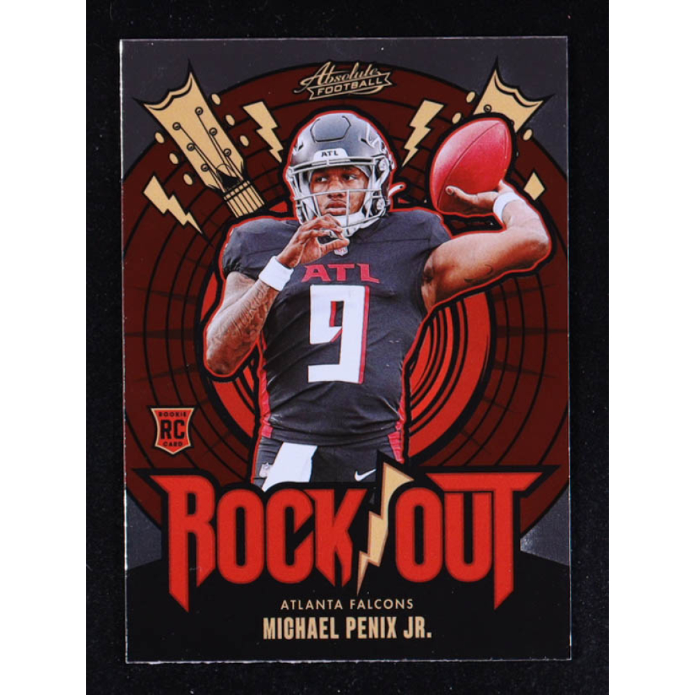 Michael Penix Jr. 2024 Absolute Rock Out #15 RC at PristineAuction.com