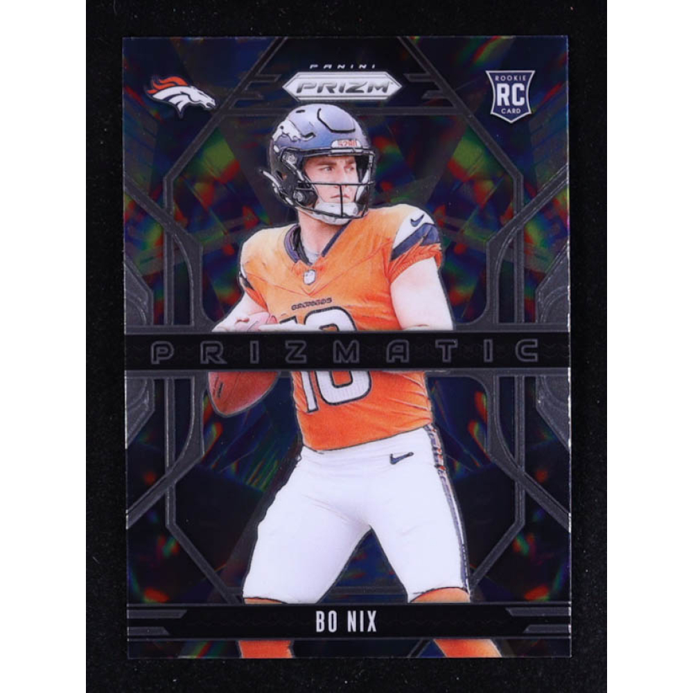 Bo Nix 2024 Panini Prizm Prizmatic #11 RC at PristineAuction.com