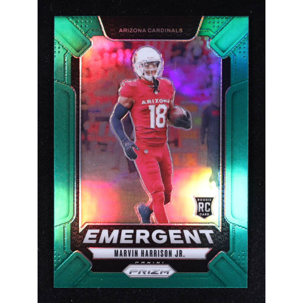 Marvin Harrison Jr. 2024 Panini Prizm Emergent Prizms Green #5 RC at PristineAuction.com