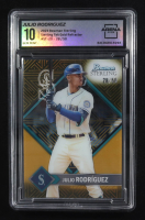 Julio Rodriguez 2023 Bowman Sterling Tek Gold #ST20 #28/50 (Arena 10) at PristineAuction.com