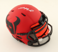 Jaylin Noel Signed Texans Rave Alternate Speed Mini Helmet With Custom Visor (Beckett) at PristineAuction.com