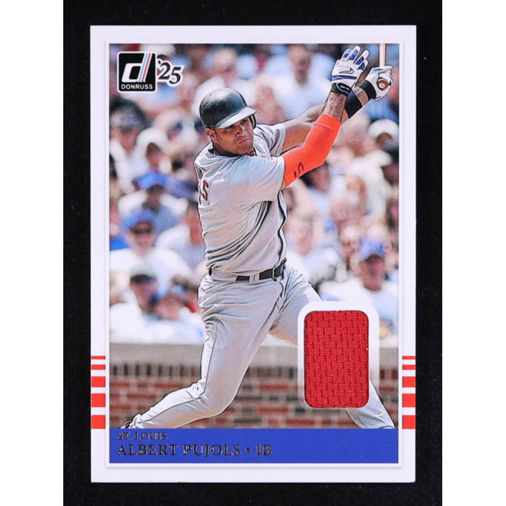 Albert Pujols 2025 Donruss Retro '85 Materials #25 at PristineAuction.com
