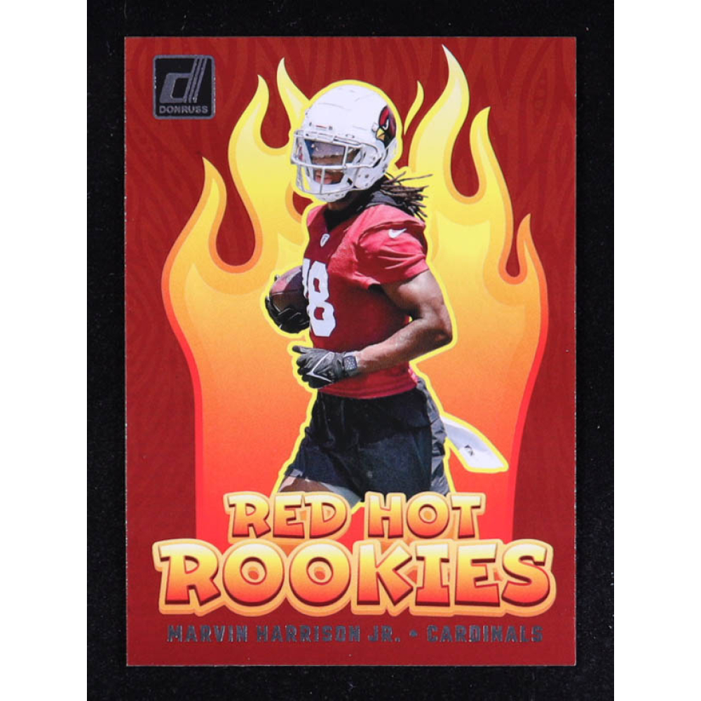 Marvin Harrison Jr. 2024 Donruss Red Hot Rookies #8 RC at PristineAuction.com