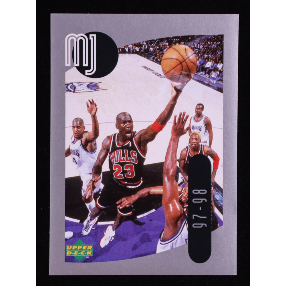 Michael Jordan 1998 Upper Deck MJ Sticker Collection #54 at PristineAuction.com
