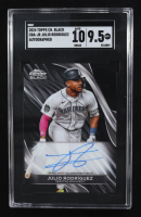 Julio Rodriguez 2024 Topps Chrome Black Autographs #CBAJR (SGC 9.5 | Auto 10) at PristineAuction.com