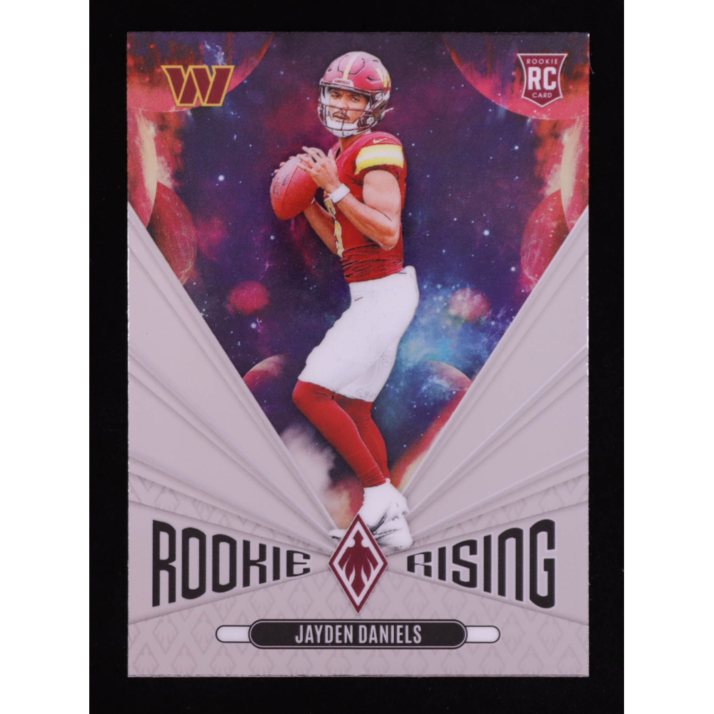 Jayden Daniels 2024 Panini Phoenix Rookie Rising #43 RC at PristineAuction.com